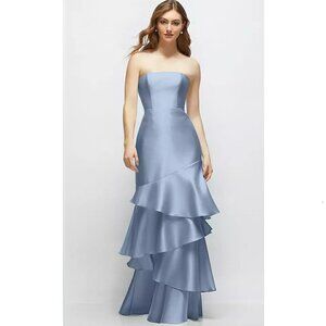 Cloudy Strapless Ruffled Gown Style 3175 Size 12